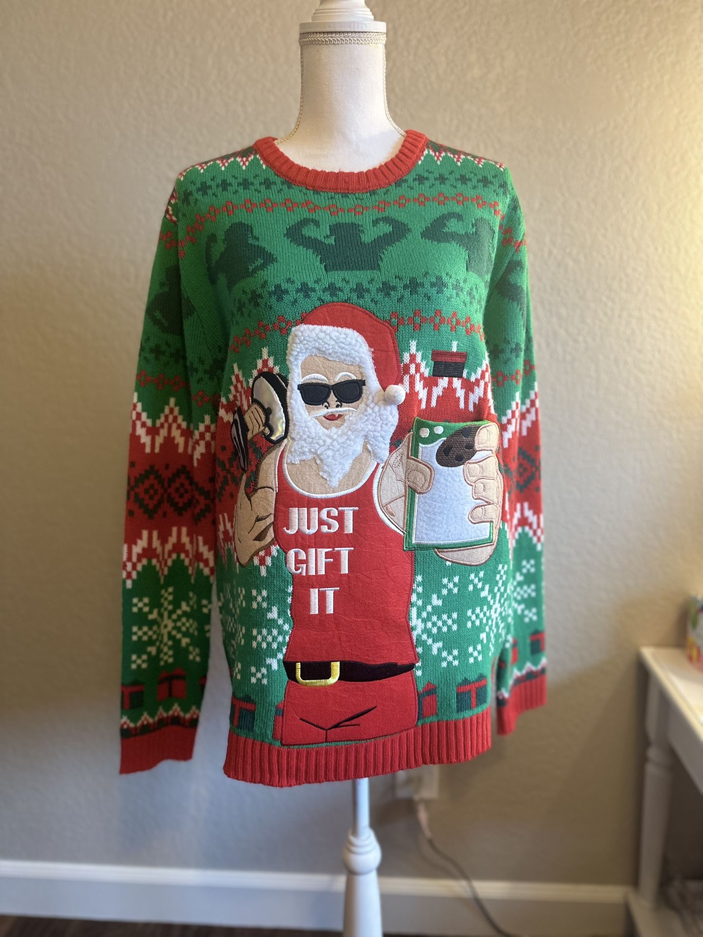 🎄Santa Just Get It Ugly Christmas Sweater🎄