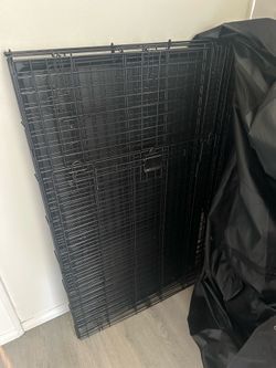 48” XL Folding Dog Crate with Cover – Like New