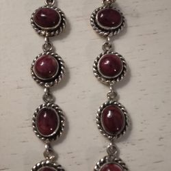 Handmade Spiny Oyster Turquoise Earrings 