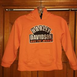 YOUTH (7) HARLEY-DAVIDSON RIDE THE WIND HOODIE SWEATSHIRT/PULLOVER 