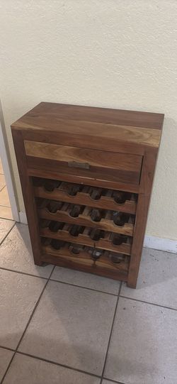 Beautiful hardwood wine cabinet