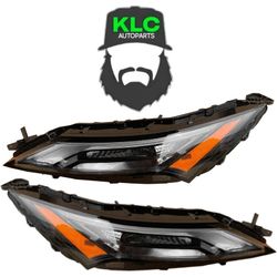 For 2021 2022 2023 Nissan Rogue Halogen LED DRL Headlight Headlamp w/Halogen Signal Assembly Driver  And Passenger 2set