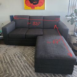 Sleeper Sectional Sofa With Flexible Chaise