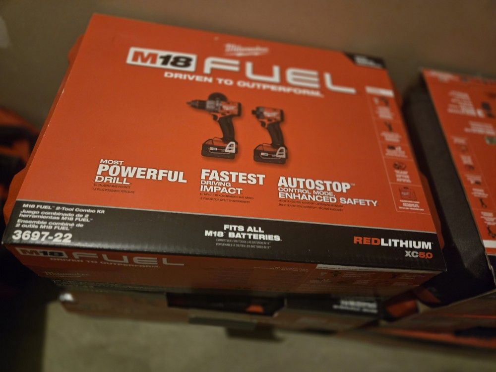 Brand New Milwaukee M18 FUEL Drill and Impact Set