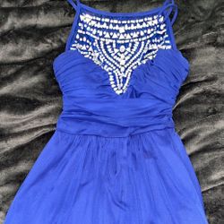 Blue Short Dress