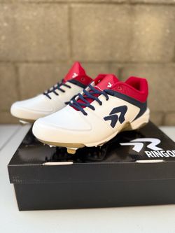 Ringor Fastpitch Softball Metal Cleats womens Size 10