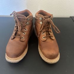 SIZE 6.5 WOMEN'S 5" LACE-UP WORK BOOTS - SOFT TOE