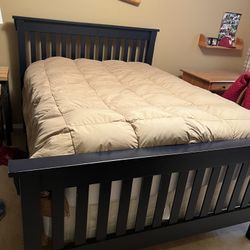 Full Bed Frame Only navy Blue