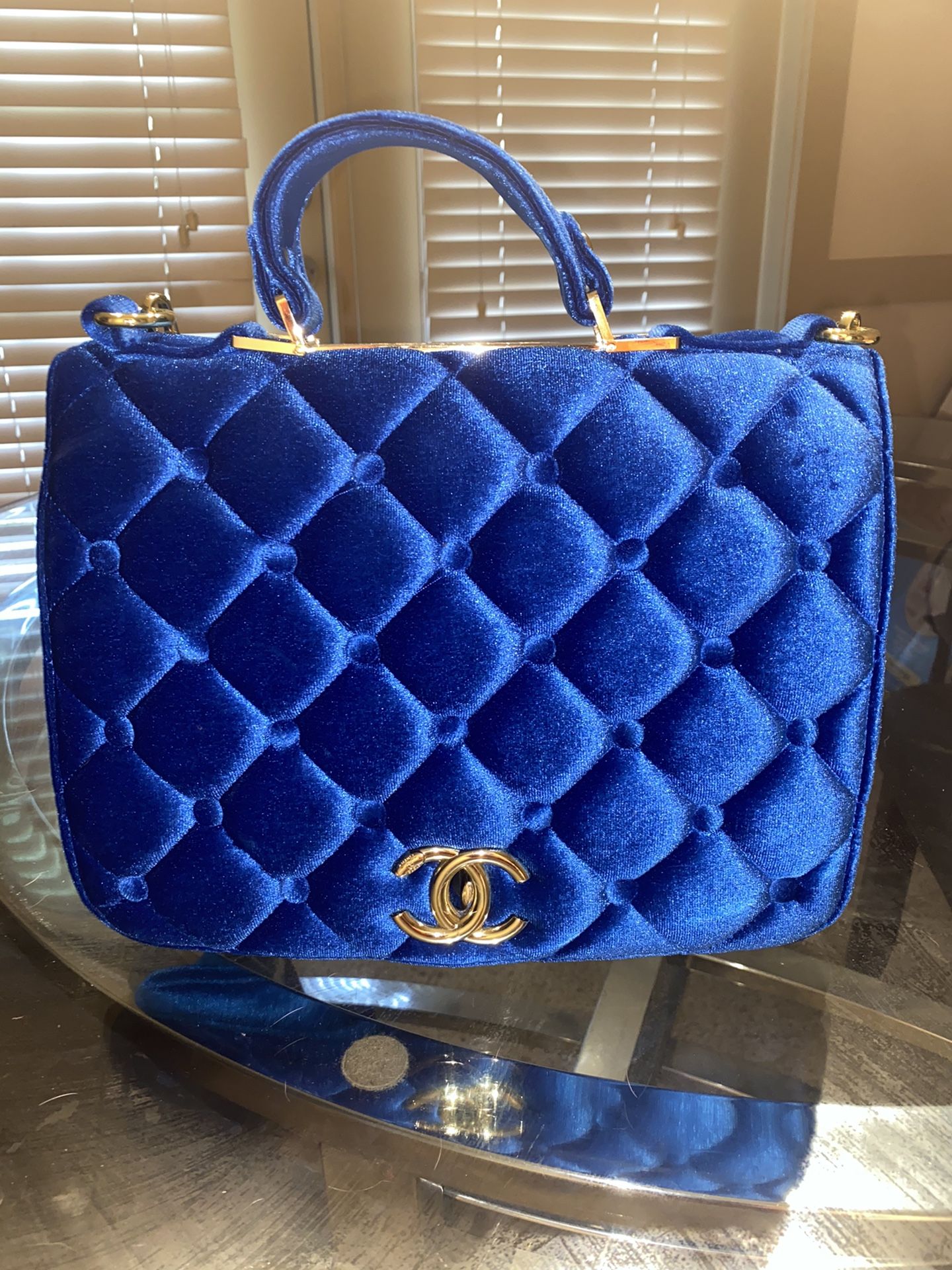 Blue purse