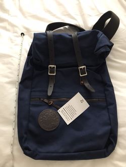 New. Never Used. Roll-top Navy backpack. PERFECT FATHER´S DAY GIFT