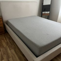 Living Spaced Bed Frame And Casper Mattress 