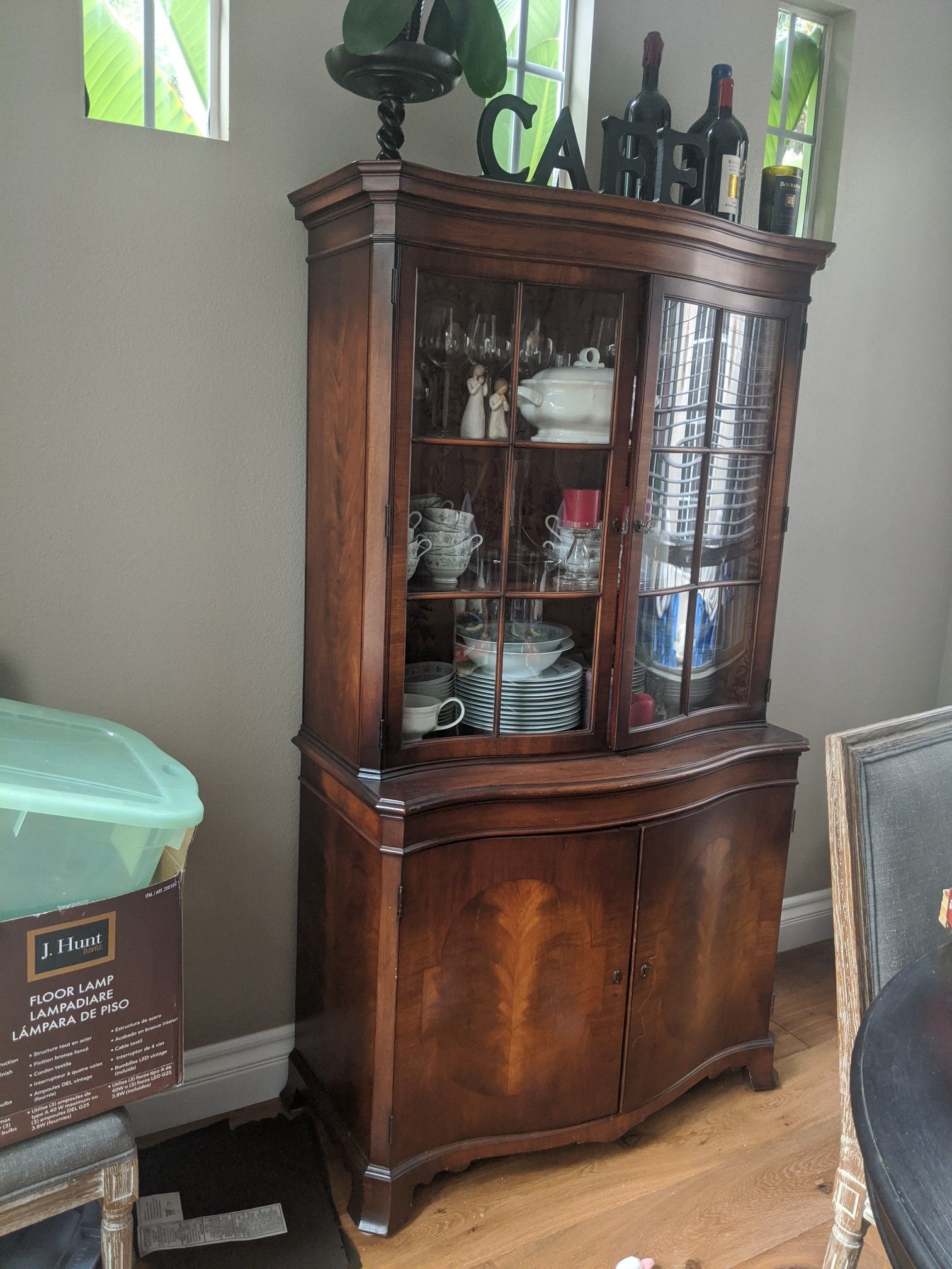 Antique dining cabinet