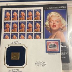 Stamps Air Mail Issue 1918and M Marilyn Monroe Stamps From 199 $20 Each If Anyone’s Interested