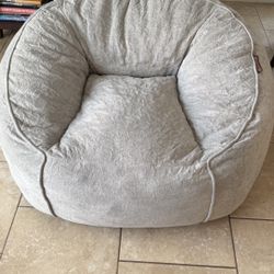 ReleFree light gray bean bag chair