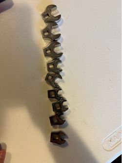 Mac and snap on crowfoot wrench set