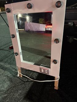 Handmade vanity mirror with 7 lights