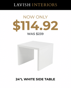 White side table
