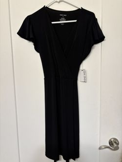 NEW Women’s Nine West Flutter Sleeve Wrap Dress