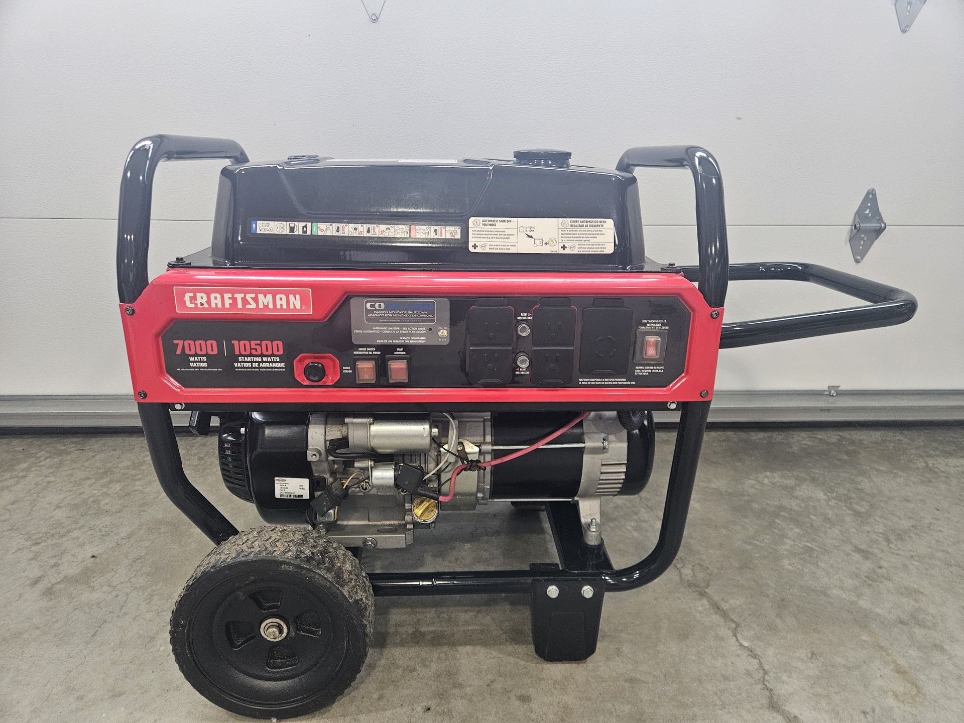 Craftsman 7000W Generator - Electric Start - ENGINE RUNS PERFECT (Project)