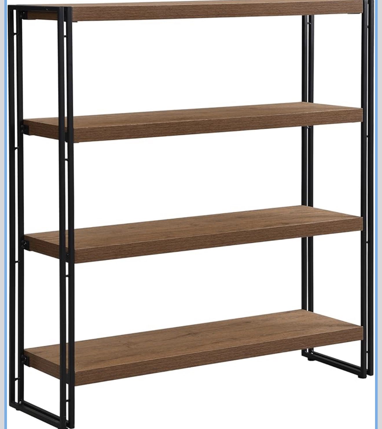 Fivegiven 4-Shelf Bookcase – Brown (New in Box)