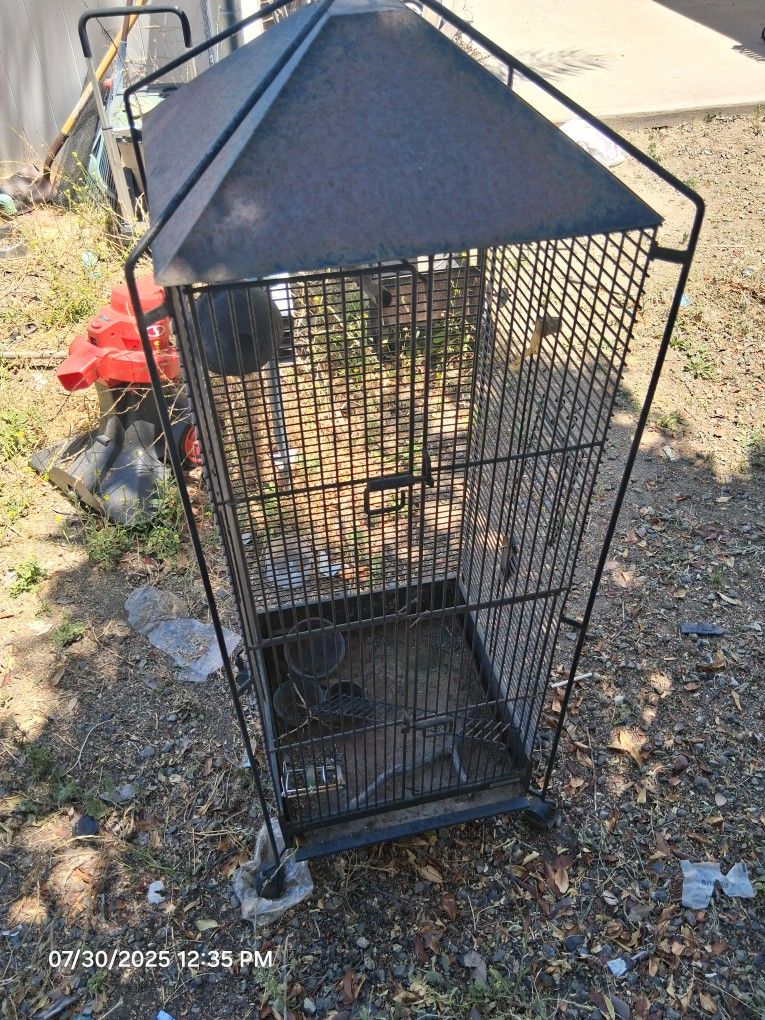 Large 18" X 18" X 50" Bird Cage