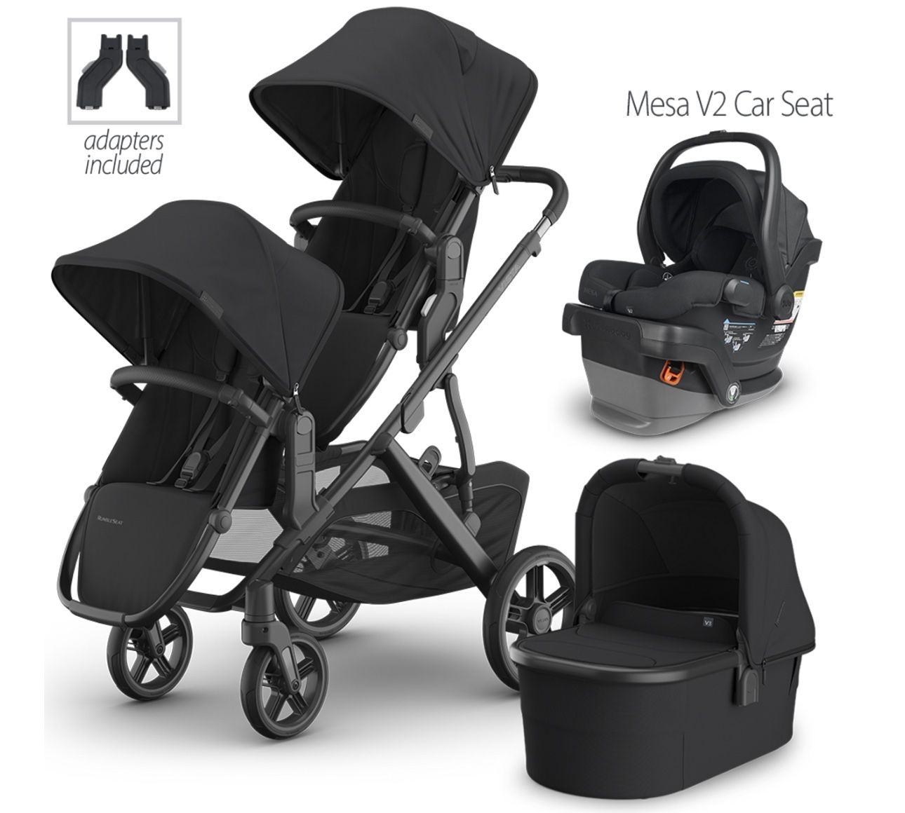 Uppababy Vista V2 Stroller & Attachments