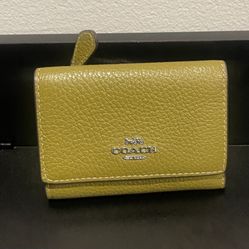 Coach trifold wallet Green