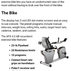 High-End Recumbent Exercise Bike - GREAT Holiday Gift!! 