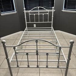 White Twin Bed Frame