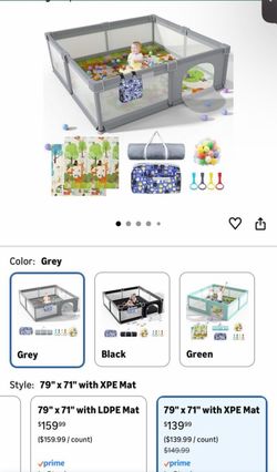 Playpen with mat