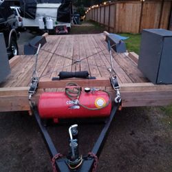 18 Ft Flat Bed Trailer  Toy Or Car Hauler 