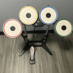Xbox 360 Harmonix Rock Band Beatles wireless Drum set XBDMS3