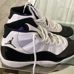 AIR JORDAN 11 Retro White Black Concord Size 14