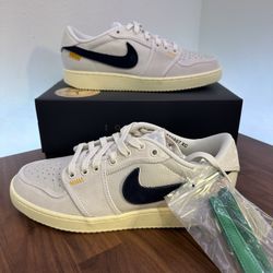 Size 9 & 11- Jordan 1 Retro AJKO Low SP Union Sail Leather DZ4864-100 🔥