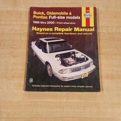 Repair Manual For Buick, Oldsmobile, and Pontiac