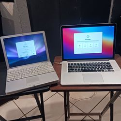 2 Mac books. Older and newer model