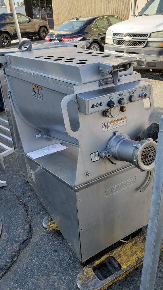 Used Hobart Model 6801 3 HP Meat Mixer & Grinder for Sale in Corona