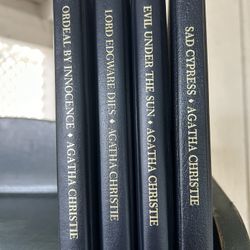 4 Agatha Christie Hard Bound Books