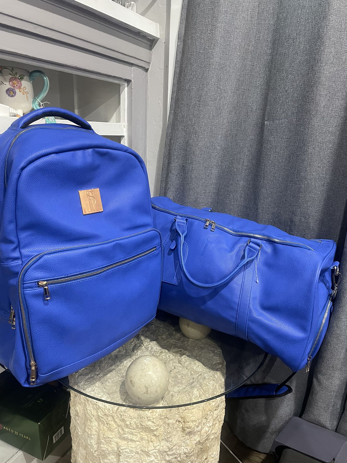 sole premise designer backpack + duffle bag