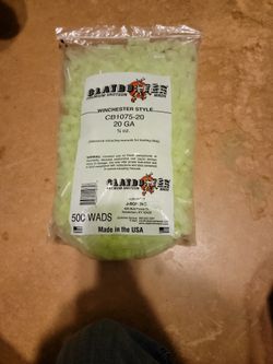 Clay Buster 20 Gauge Wads 3/4 Oz