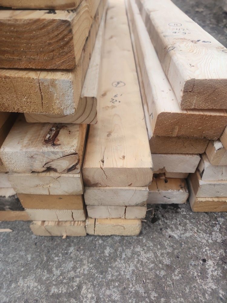 2x4 Wood Lumber 6ft 