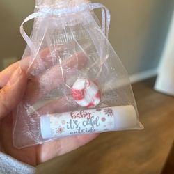 Baby It’s Cold Outside Favors With Chapstick And Mint