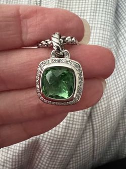 Albion Pendant Green Prasiolite