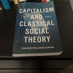 Capitalism and Classical Social Theory