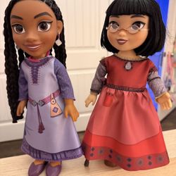 Asha and Dahlia Dolls From Disney Movie Wish