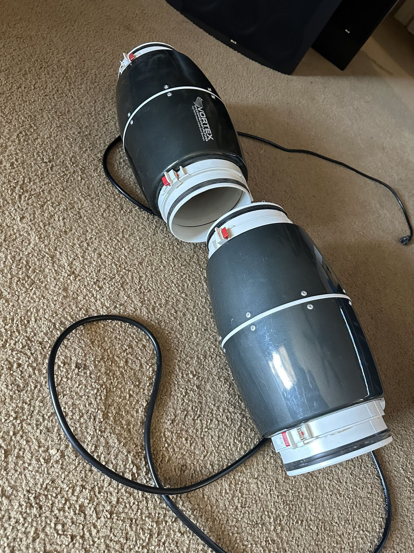 2 -6” Vortex Inline Exhaust Fans. Package Deal
