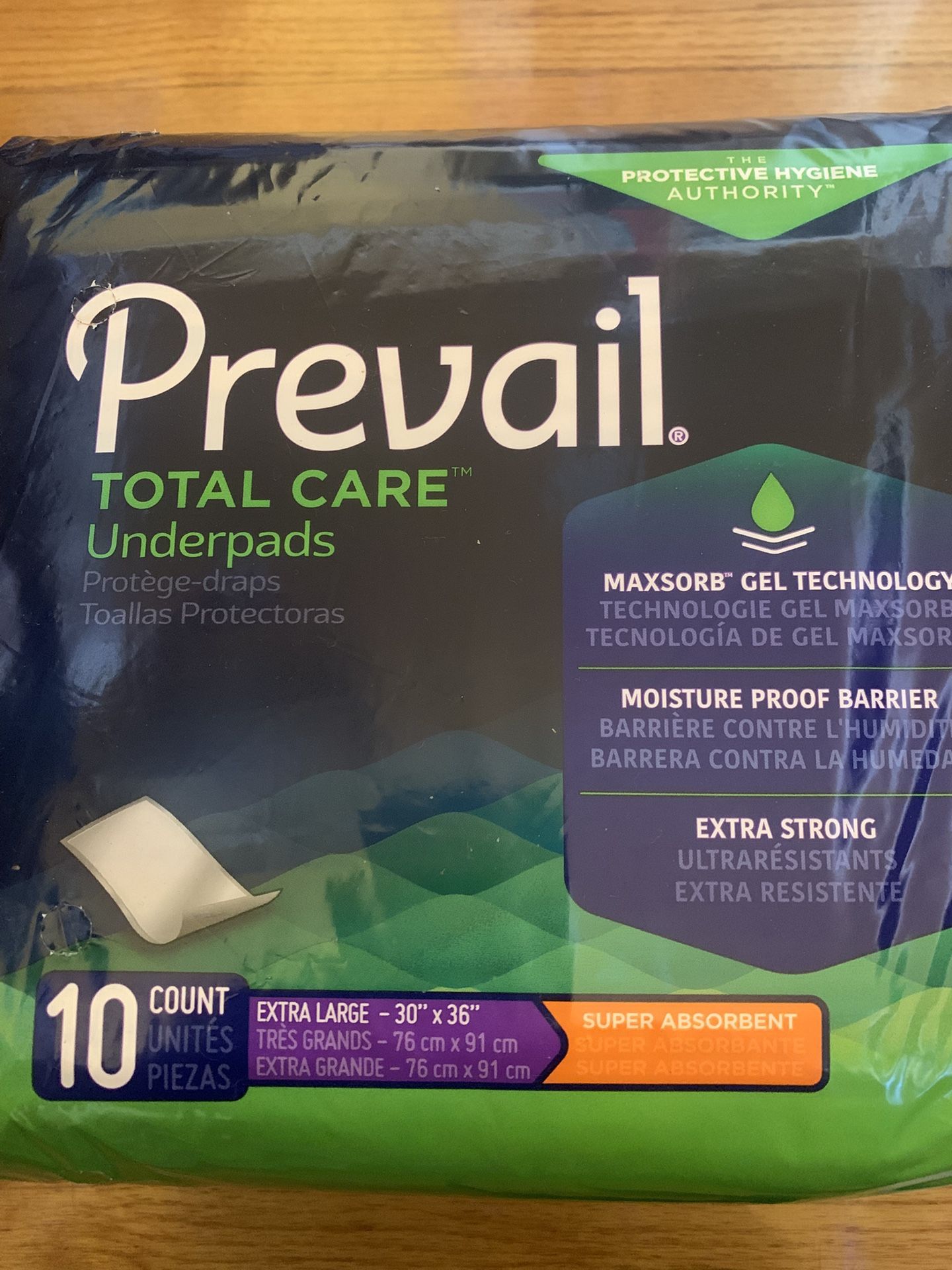LIFE SAVING PREVAIL TOTAL CARE UNDERPADS ONLY 5💰ea BUY 4 GET 1 FREE EXTRA LARGE