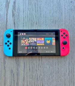 Nintendo Switch with Neon Joy-Cons