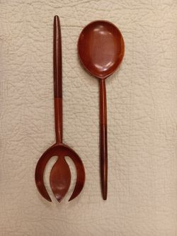 Salad utensil set- wood