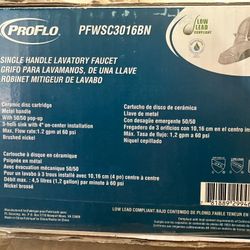 ProFlo Single Handle Lavatory Faucet